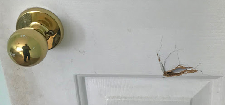 interior door hole repair Weston