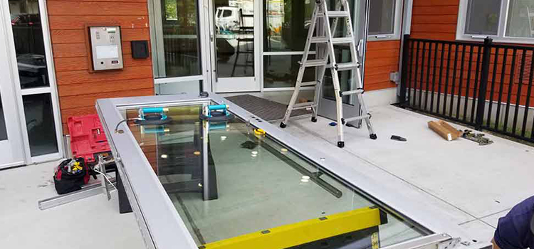 storefront door glass replacement Weston